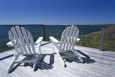 Photograph of Chairs overlooking the ocean