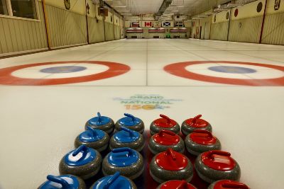 Photograph of The Cape Cod Curling Club ice sheets